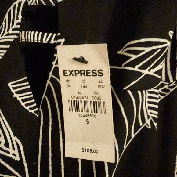 Express Tropical Chiffon Maxi Dress Size S - Picture 3 of 4